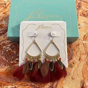 jBloom Feather Earrings